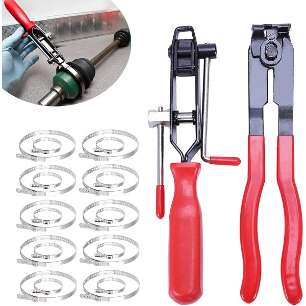 Does not apply 2Pcs CV Boot Clamp Pliers Set with