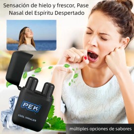 Pek Nasal Stick, Inhalador Nasal Cool Mint De Doble Agujero Menta