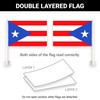 G128 2 Pack: Puerto Rico Puerto Rican Car Flag |