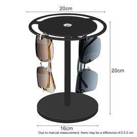 Lepidi Acrylic Sunglasses Holder, Acrylic Glasses Holder, Rotating Sunglasses Organiser, Acrylic Glasses Holder, Rotating Acrylic Sunglasses Holder Rack, 360 Degree Rotating Acrylic Glasses Stand