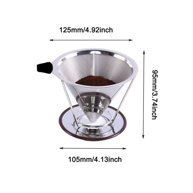 Coffee Filter, Reusable Pour Over Coffee Filter, Paperless Pour Over