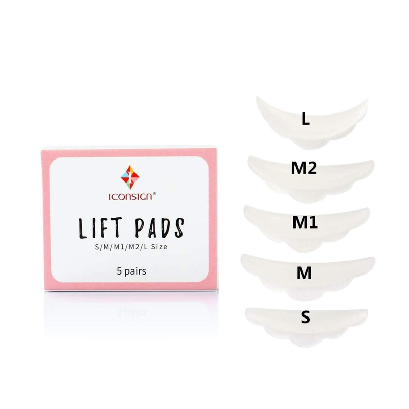 P-Beauty Cosmetic Accessories Eyelash Lifting Pads (5 Pairs) for Perm