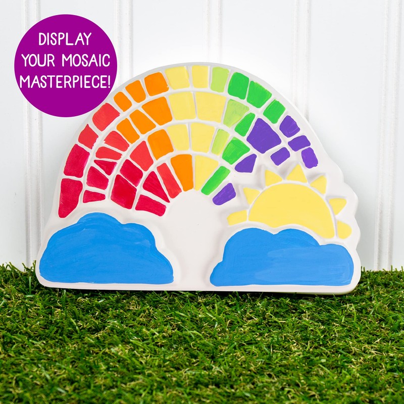 Creative Roots Paint Your Own Rainbow Stepping Stone Craft Kits