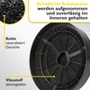 Bomann® Carbon filter set, activated carbon filter in a practical
