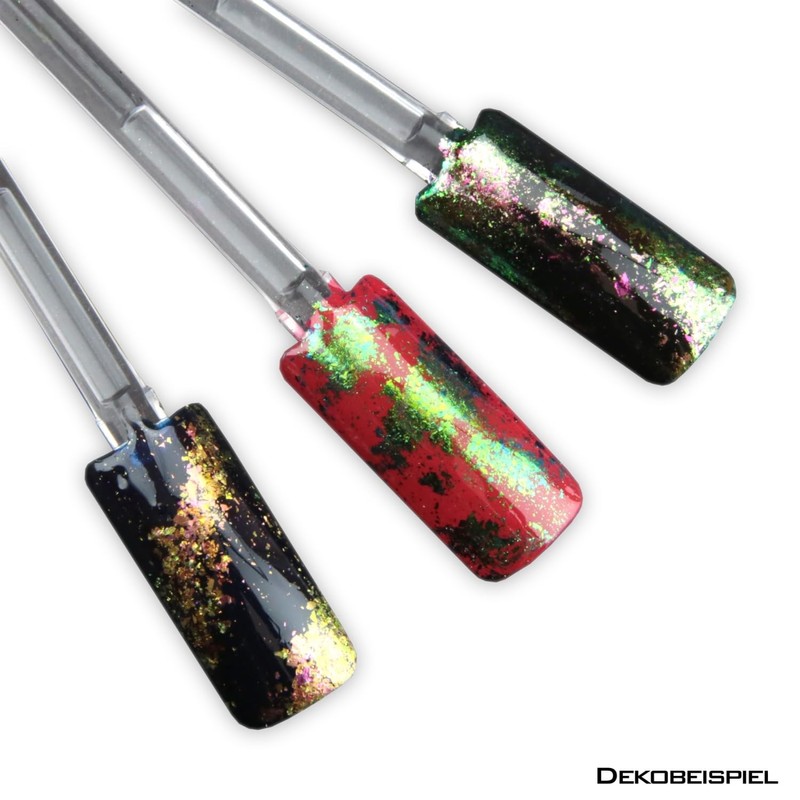 Magic Nail Art Flakes, Chrome Look Nail Art - Pink/Purple