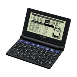 Sharp PW-NK1 Compact Type Electronic Dictionary Brain 50 Acoustic Key Arrangement, Black Series