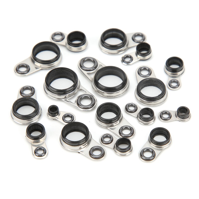 37Pcs Fishing Rod Guides Top Tip Ring Telescopic Surf Casting