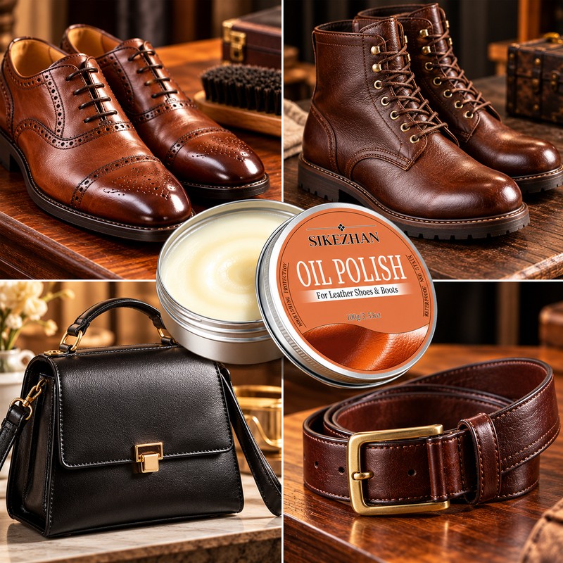 Leather Oil Polish for Shoes & Boots – Nourishing Leather