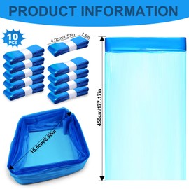 KATLKIU Pack of 10 Nappy Eater Refills Convenient Storage Provides a Clean and Comfortable Environment Cleaning Trash (4.5m/Piece)