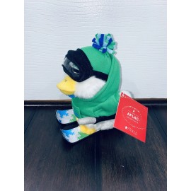 Aflac Plush Stuffed Animal Duck Snow Skis 2013 Sounds Works W Tags Macys 5” Toy