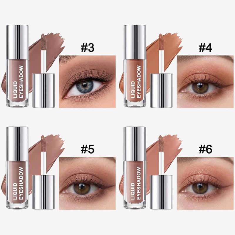 Erinde Sombra de Ojos Líquida Mate, Tono Matte Nude Neutro,