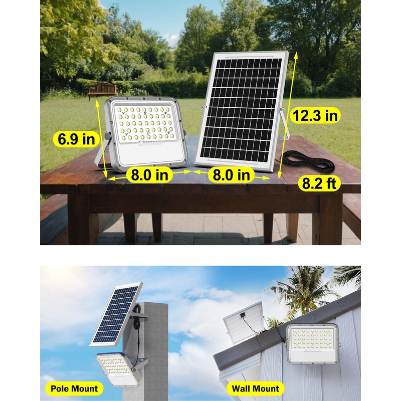 Engrepo Solar Lights Outdoor IP65 Waterproof Outside Solar Powered Security