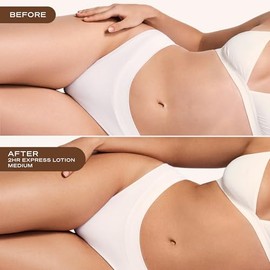 Loving Tan Nueva Loción Corporal Autobronceadora Express De 2 Horas, Tono Medio: Autobronceador Hidratante Para Un Brillo Natural, Sin Marcas, Probado