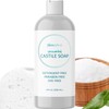 Castile Soap Liquid Unscented Cleanser for Dry Sensitive Skin Care Routine and All Purpose Cleaner with Hydrating Glycerin for Hair and Skin