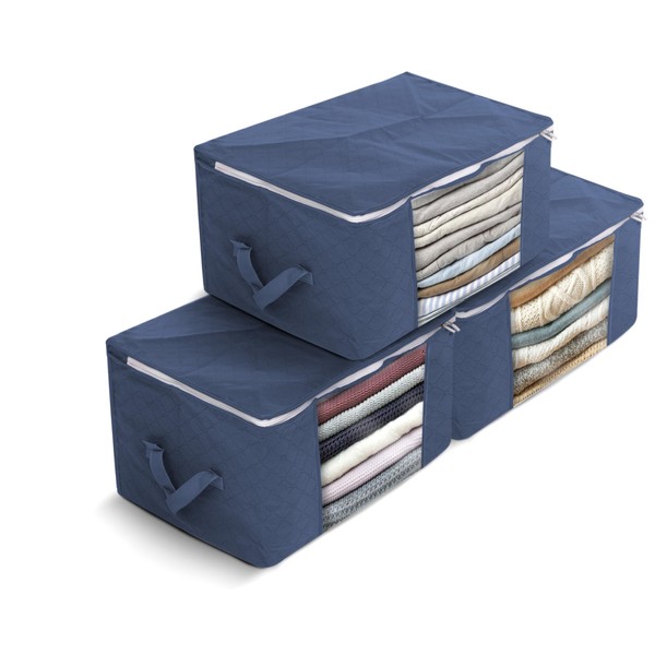 Delka 90L Storage Bags with Lids, Large Storage Boxes with