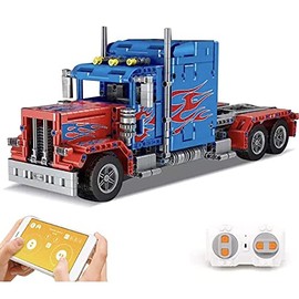 General Jim's Toy Trucks and Cars Building Blocks Toy Bricks Sets (Remote Control Semi)