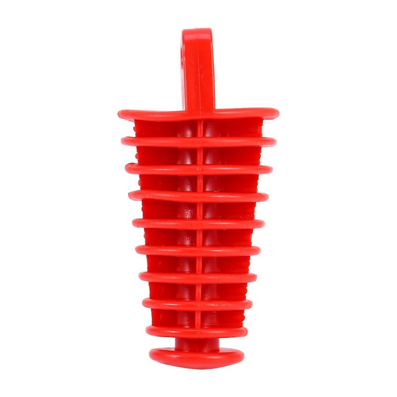 Exhaust Plug Qiilu Wash Plug Rubber Motorcycle Silencer Plug Red