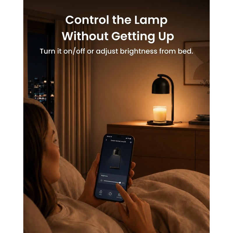 SwitchBot Smart Candle Warmer Lamp App & Voice Control, Flameless