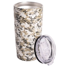 NORDAY | Cup with Lid - 20oz - Sand Camo | Vacuum Insulated - Travel Tumbler - Stainless Steel Tumblers - Double Wall Coffee Tumbler - Keeps Temperature up to 24hr - Anti Spill Lids