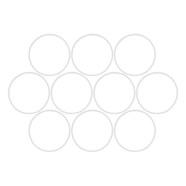 X AUTOHAUX Silicone O-Rings, 48.6mm OD 45mm ID 1.8mm Width