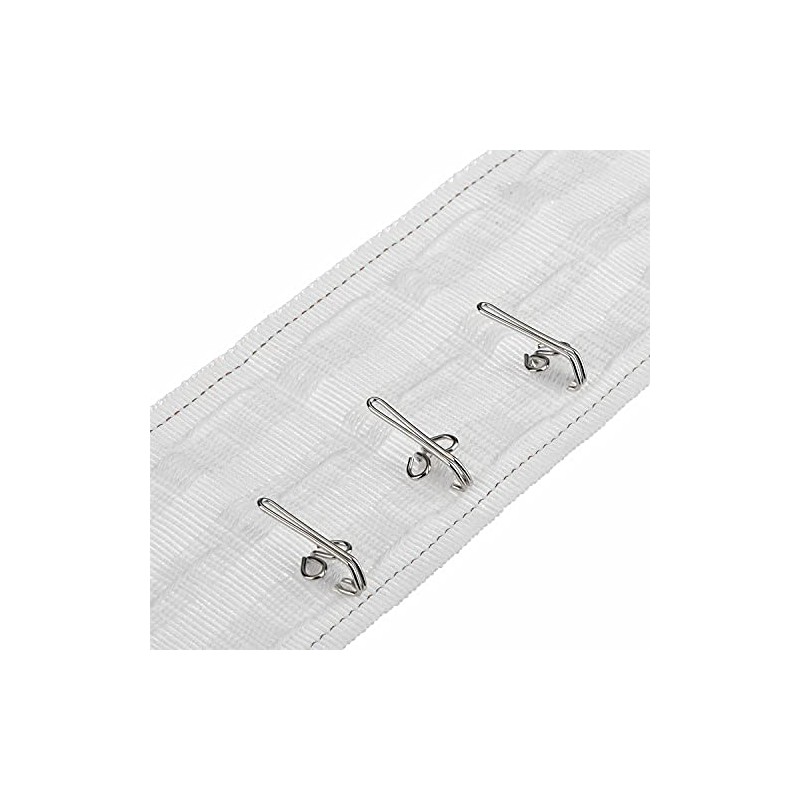 Hooks Pencil Pleat Heavy Duty Silver Hooks Metal Header Tape