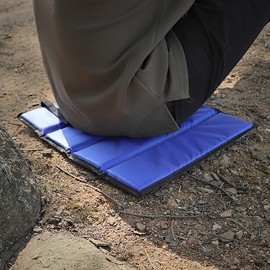 3-Fold Waterproof Coated Outdoor Mat for Hiking, Fishing, Picnic Grey Mat 2ea