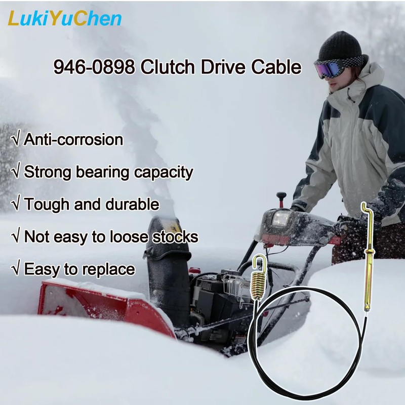 LukiYuChen 746-0898 946-0898 Clutch Drive Cable fits M-T-D Crafts-Man Snowblower