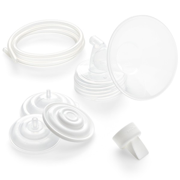 ORIGINAL SpeCtra Flange Set (Size: 32MM X-Large) - Includes 1 x(Flange w/ Valve, Backflow Protector, and Tubing) for SpeCtra Breast Pumps S1, S2, M1, and SpeCtra S9 Made by SpeCtra Baby USA by Spectra