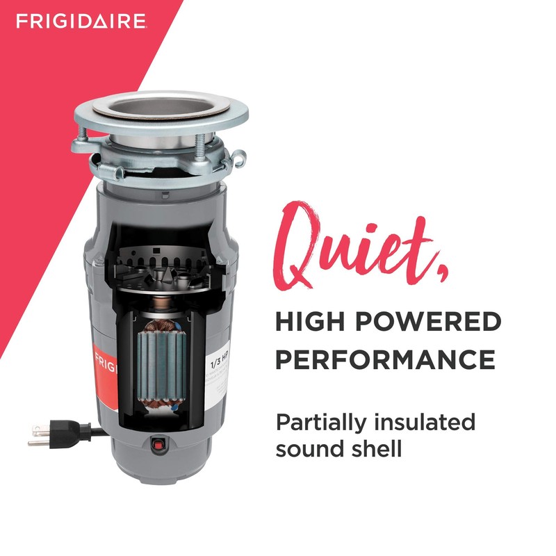 Frigidaire 1/3 HP Corded Garbage Disposal for Kitchen Sinks |