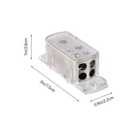 Operitacx 2 Stück Tragbarer Stromverteilerblock Kanal Auto Audio Stereo Splitter Box für Effektive Kabellösungen und Langlebige Verbindungen