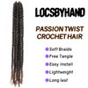 LOCSBYHAND 24 Inch Long Pre-looped/twisted Passion Twist Crochet Hair 4
