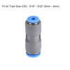sourcing map Straight Push to Connector Reducer Fitting 8mm to