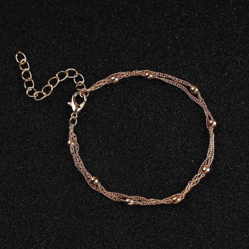 Yienate Unique Layered Pearl Bracelets Chain Gold Pearl Satellite Hand