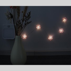 CIC SHOW Motion Sensor Night Lights Plug Into Wall, 2 Pack Cherry Blossom LED Dusk to Dawn Night Light
