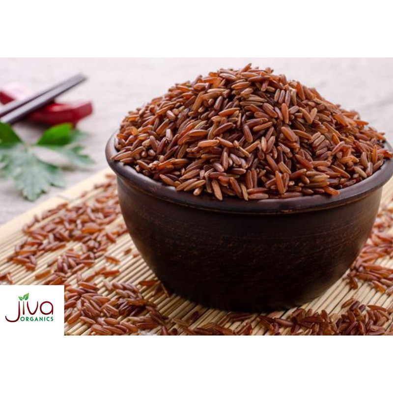 Jiva Organics Organic Red Rice 10 Pounds Bulk Bag from