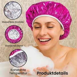 Hair Mask, Heating Cap, Tin Foil Cap, Hair Mask Cap, for Hair Care with Hair Care Cream, Improves Hair Care Effects, Repair for Damaged Hair, Long Hair Care Accessories (2 Pieces