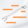 sourcing map Combination Wrench Offset 17mm 75-Degree 12-Point Box End