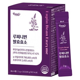 800,000 High-Yield Lupin Bean Grain Fermentation Enzyme 1 Box (30 Packets) Injeolmi Flavor / High Protein, High Fiber, Low Carb Lupin Beans / 80만 고역가 루피니빈 곡물 발효효소 1박스(30포) 인절미맛  고단백 고식이섬유 저탄수 루핀콩