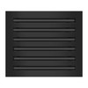 BUILDMART - 14x12 Modern AC Vent Cover - Decorative Black