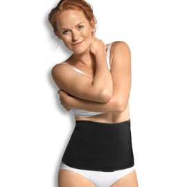 Carriwell Adjustable Organic Cotton Belly Support Band Size S/M & L/XL, Colours: Black & Beige, black