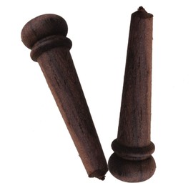 BQLZR Rosewood Acoustic Guitar Bridge Pins for Luthier 1.14"x0.31"x0.16" Pack of 60