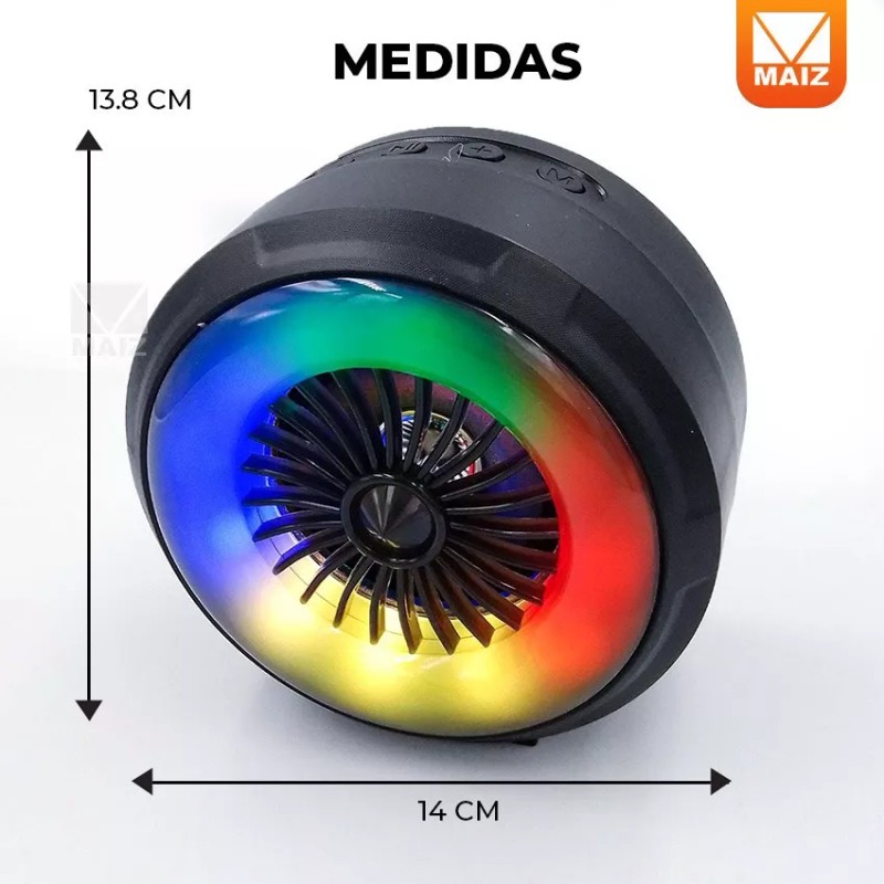 Maíz 5pzs Bocina Bluetooth Radio Inalambrica Portatil Recargable