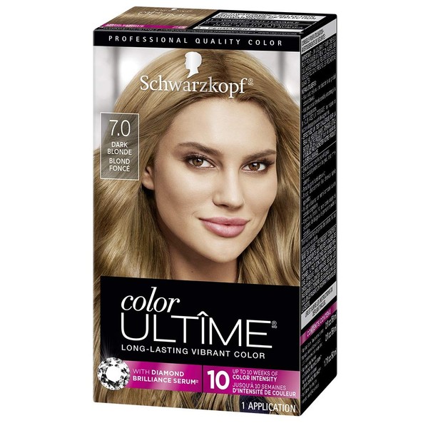 Schwarzkopf Color Ultime Hair Color Cream, 7.0 Dark Blonde (Packaging May Vary)