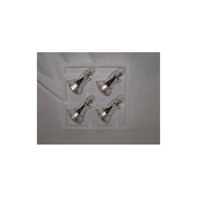 'Bell with Clapper "WANDA" Silver Hand-Blown and Hand Painted Jingle