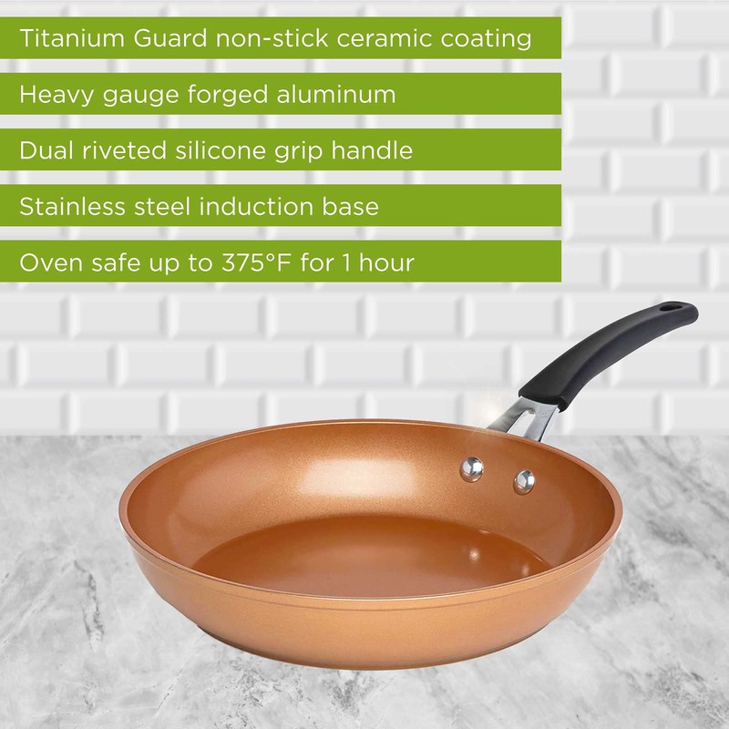 Ecolution Titanium Ceramic Easy Clean Endure Nonstick Silicone Stay Cool