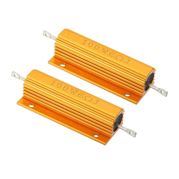 PATIKIL 2 Pcs 100W 6 Ohm Aluminium Case Resistor Housing