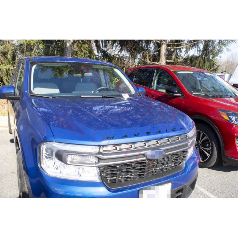 TD Matte Black letters compatible with FORD MAVERICK 2022 23