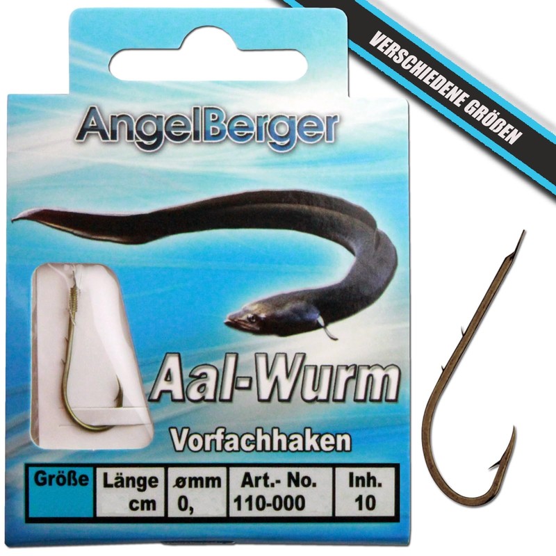 Angel Berger Leader Hook Tied Hooks (Eel / Worm Size