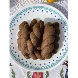 Dairy-free Carob Hand Made Traditional Greek Olive Oil Cookies