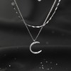 SLUYNZ Solid 925 Sterling Silver Moon Choker Necklace for Women